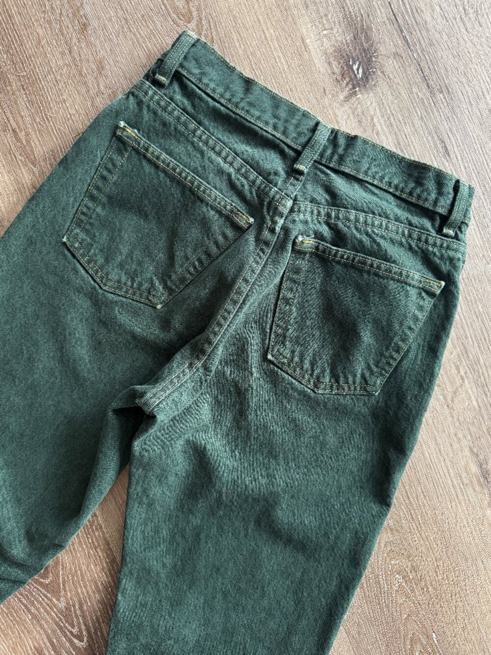 Vtg 90s GAP forest green stonewashed high waisted button up mom jeans / sz S